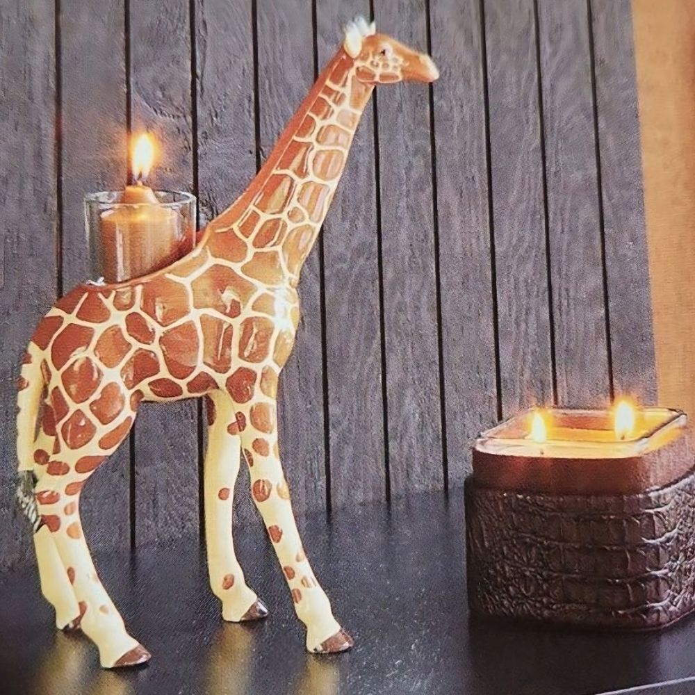 💜PartyLite Giraffe African Inspiration Tealight/Votive Candle Holder